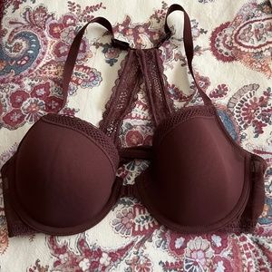 Auden Lace Racerback, Front-Close Bra, Size 36B